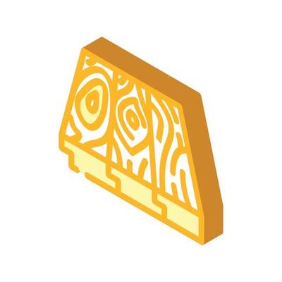 patterned flooring isometric icon vector illustration