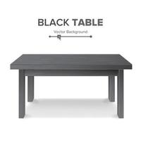 Dark Empty Square Table, Platform. Isolated vector