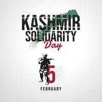 Kashmir Solidarity day 5th February vector illustration