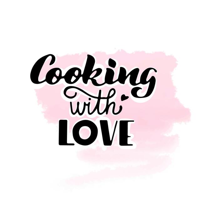 Cooking With Love Vector Art, Icons, and Graphics for Free Download