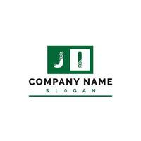 JI Letter Logo Design vector