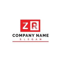 ZR Letter Logo Design vector