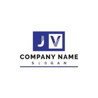 JV Letter Logo Design vector