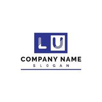 LU Letter Logo Design vector