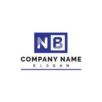 NB Letter Logo Design vector