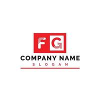 FG Letter Logo Design vector