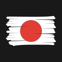 Japan Flag Brush vector