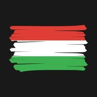 Hungary Flag Brush vector