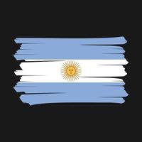 cepillo de bandera argentina vector