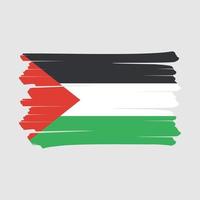 cepillo de bandera palestina vector