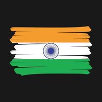 cepillo de la bandera de la india vector