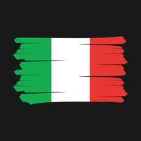 cepillo de bandera de italia vector