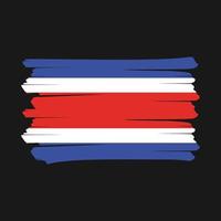 Costa Rica Flag Brush vector