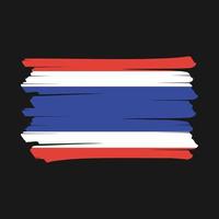 Thailand Flag Brush vector