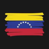 cepillo de bandera de venezuela vector