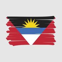 Antigua Flag Brush vector