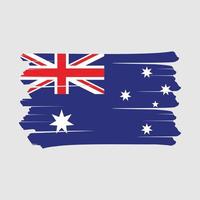 cepillo de bandera de australia vector