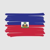 Haiti Flag Brush vector