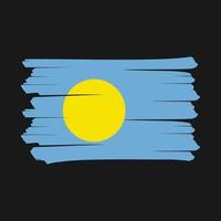 Palau Flag Brush vector