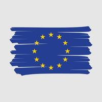 European Flag Brush vector