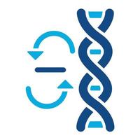 Genetic Modification Glyph Two Color Icon vector