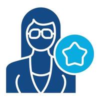 Influencer Relations Glyph Two Color Icon vector