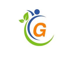 Letter G Health Care Logo Template. Medical Logo Template Vector Illustration
