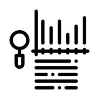 study bar graph search engine optimization icon vector outline illustration