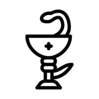 symbol of all medicine icon vector outline illustration