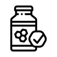 Honey Bottle Icon Vector Outline Illustration