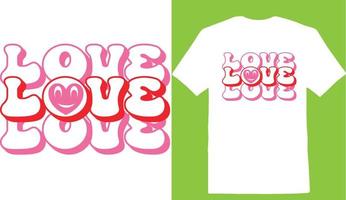 Love Valentine Day T-shirt vector