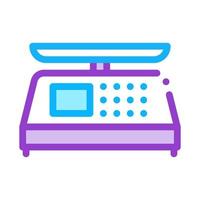 Electronic Scale Icon Vector Outline Illustration