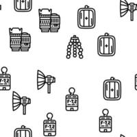 Photography Tool And Accessory Vector Seamless Pattern