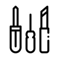 Shoe Repair Tools Icon Vector Outline Illustration