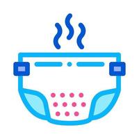 Smelly Diaper Icon Vector Outline Illustration