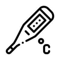 Thermometer Tool Icon Vector Outline Illustration
