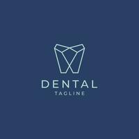 plantilla de diseño de icono de logotipo dental vector