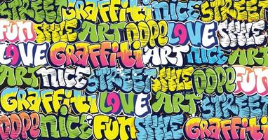 Graffiti art background with scribble throw-up and tagging hand-drawn style. Street art graffiti urban theme for prints, patterns, banners, and textiles in vector format