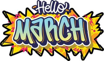 Name of months in readable lettering graffiti style vector design with vibrant color. Isolated on white background.