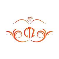 CTZ Letter logo design, CTZ vector logo,  CTZ with shape,  CTZ template with matching color, CTZ logo Simple, Elegant,  CTZ Luxurious Logo, CTZ Vector pro, CTZ Typography,