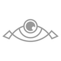 Eye icon logo design vector