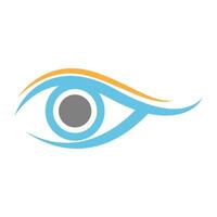 Eye icon logo design vector