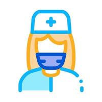 Nurse Paramedic Icon Vector Outline Illustration