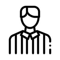 Football Arbitrator Icon Outline Illustration vector