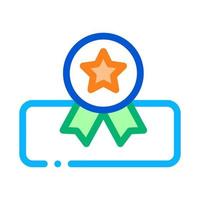 Mattress Star Medal Icon Outline Illustration vector