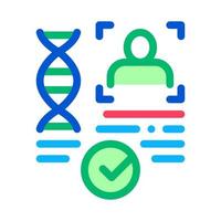 Confirmation Dna File Icon Outline Illustration vector