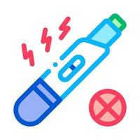 Negative Pregnancy Test Icon Outline Illustration vector