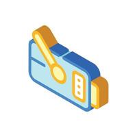 portable x-ray machine isometric icon vector illustration