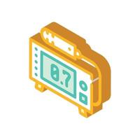 geiger counter isometric icon vector sign illustration