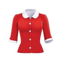 Blouse women apparel red